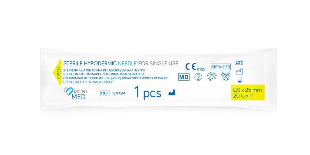 Nadeln j.u. POLnet-MED 0.9 x 25mm 100Stk – Bild 2